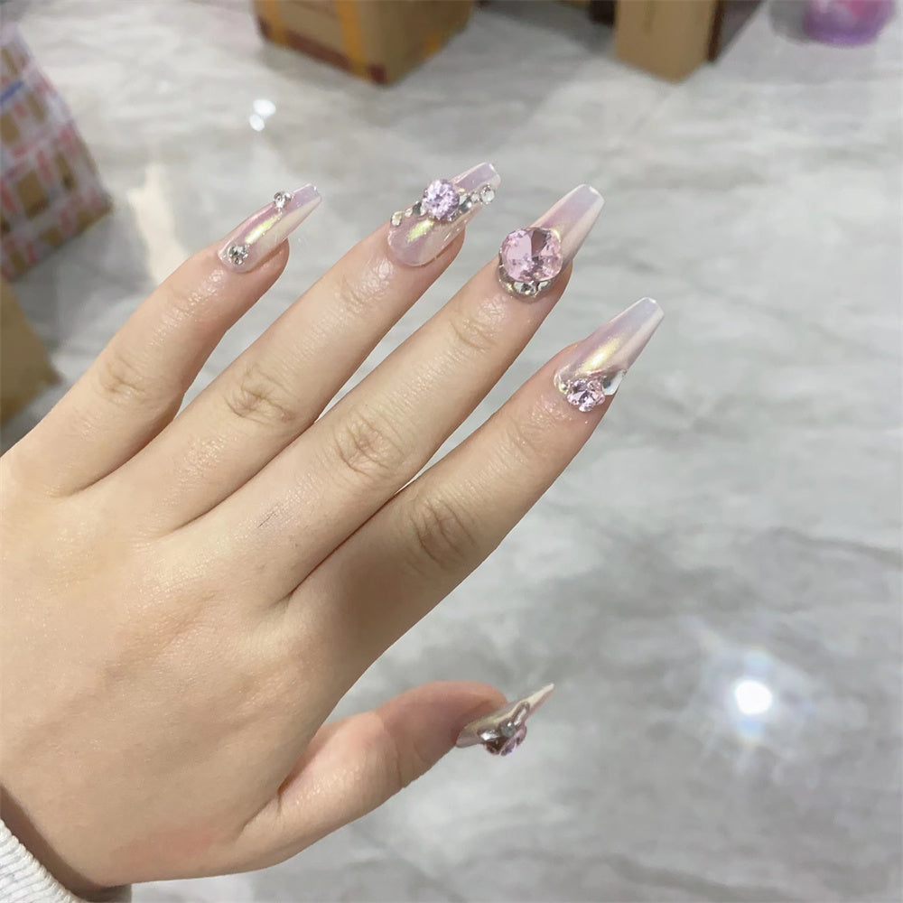 Yuan Rong False Nail Stickers Can Be Used As Princess Heap Diamonds