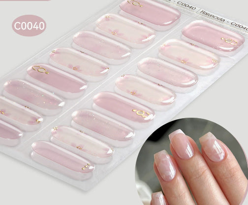 Harunouta Nail Stickers UV Gel Nail Sticker Semi-curing