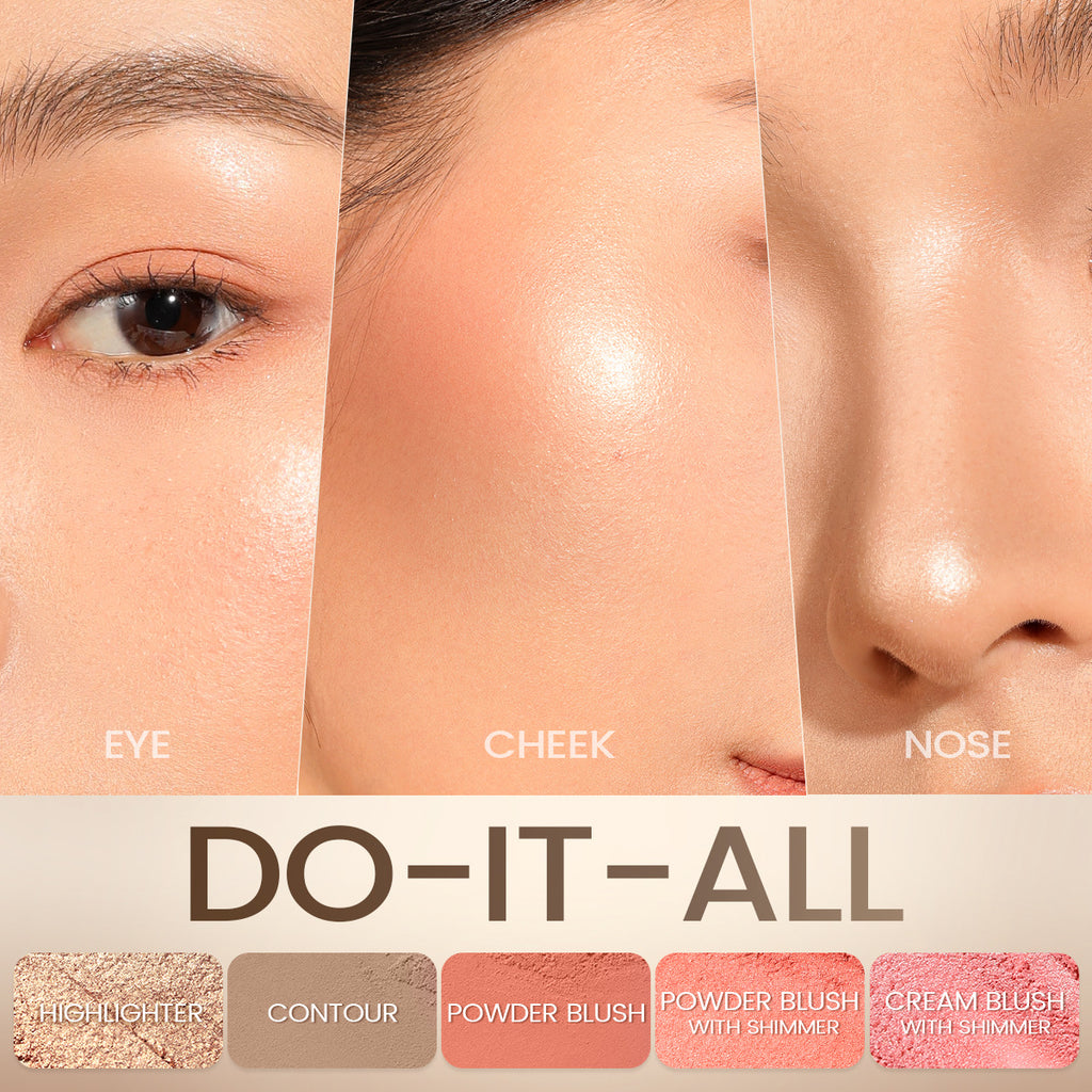 Pro-SCLPT Women's Universal Highlight Repair Blush Trio Blusher