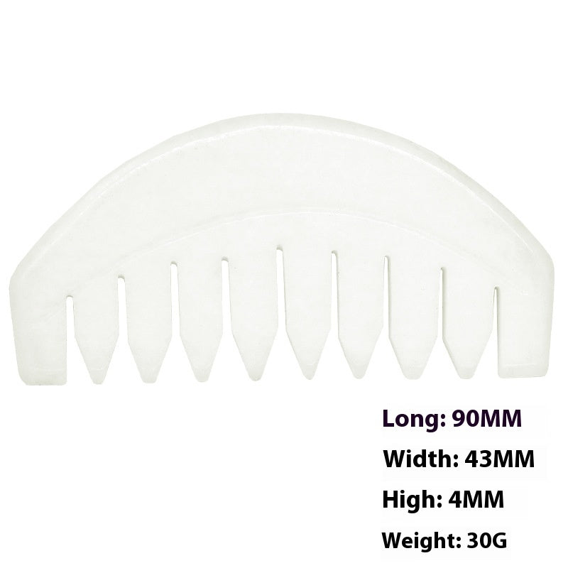 Dual-purpose Scraping Scalp Meridian Portable Head Massage Jade Comb
