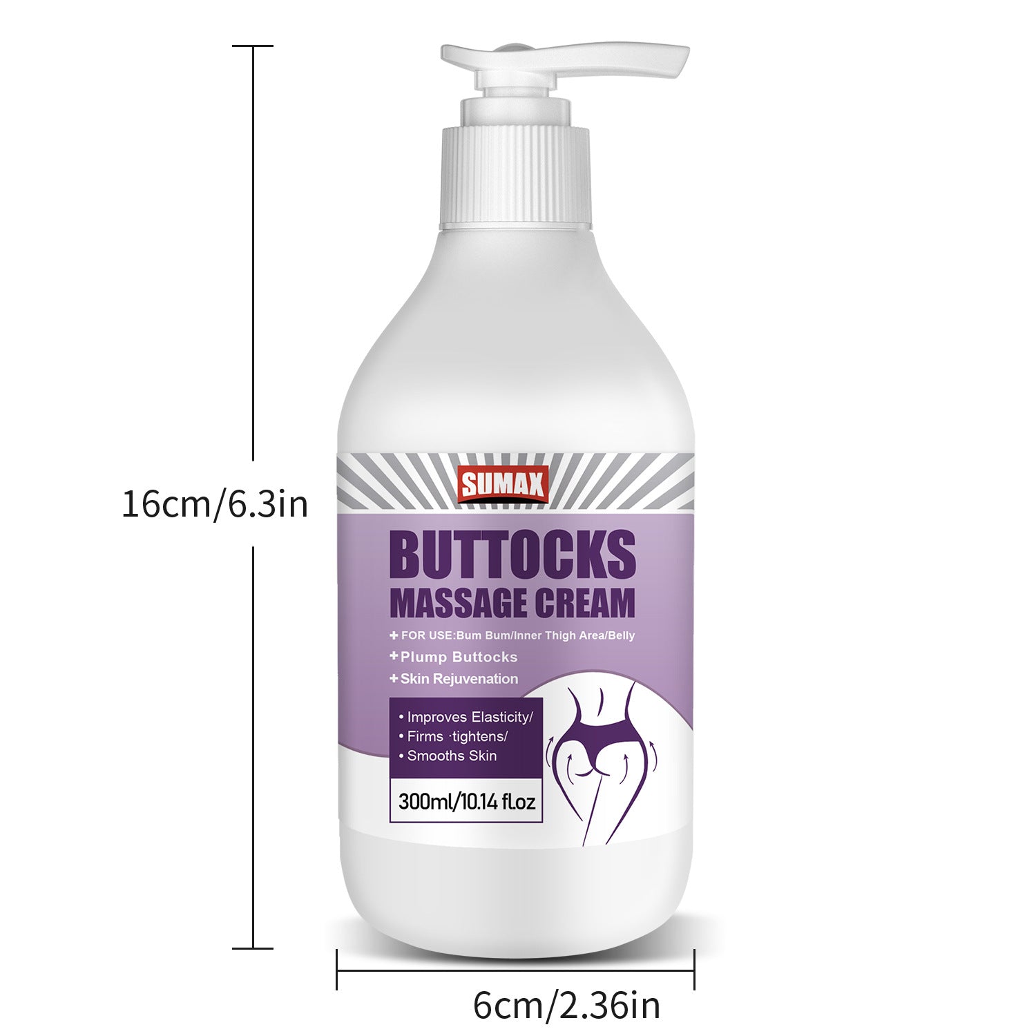 White Hip Massage Cream Moisturizing