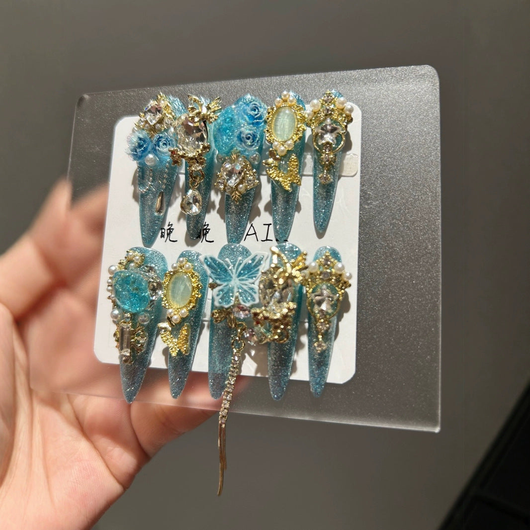 Original Intricately Crafted Handmade Nail Art Pieces For Wear