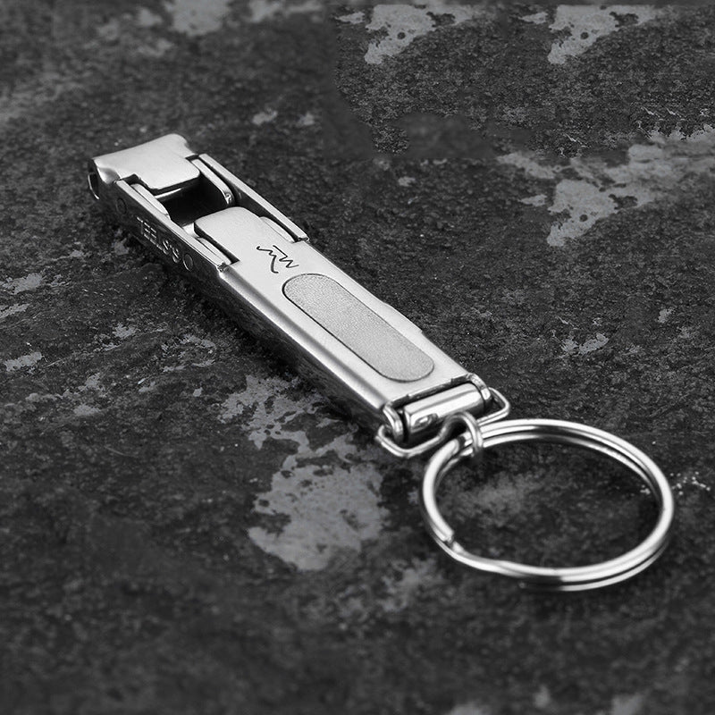 Single Stainless Steel Folding Nail Clipper
