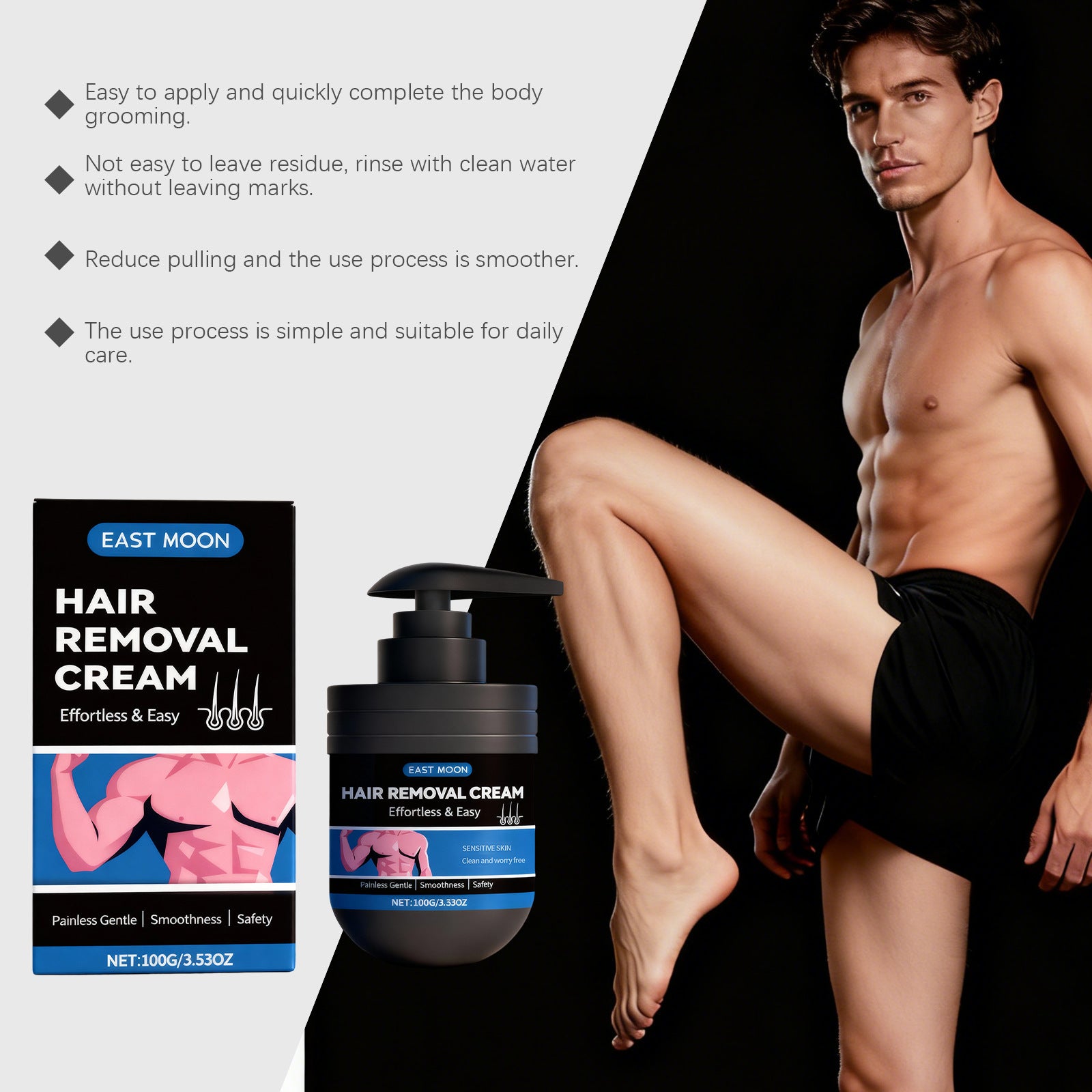 Men's Body Hair Removal Cream