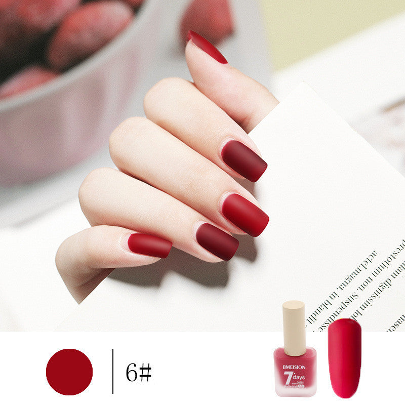 Bmision Frosted No-baking Quick-drying Nude Matte Nail Polish