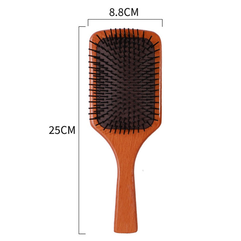 Airbag Beech Wood Non-knotted Daily Lady Massage Comb