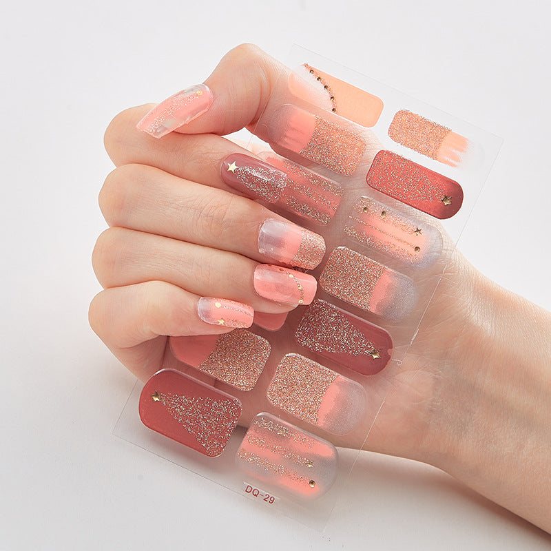 Laser Nail Polish Film Fashion Nail Stickers