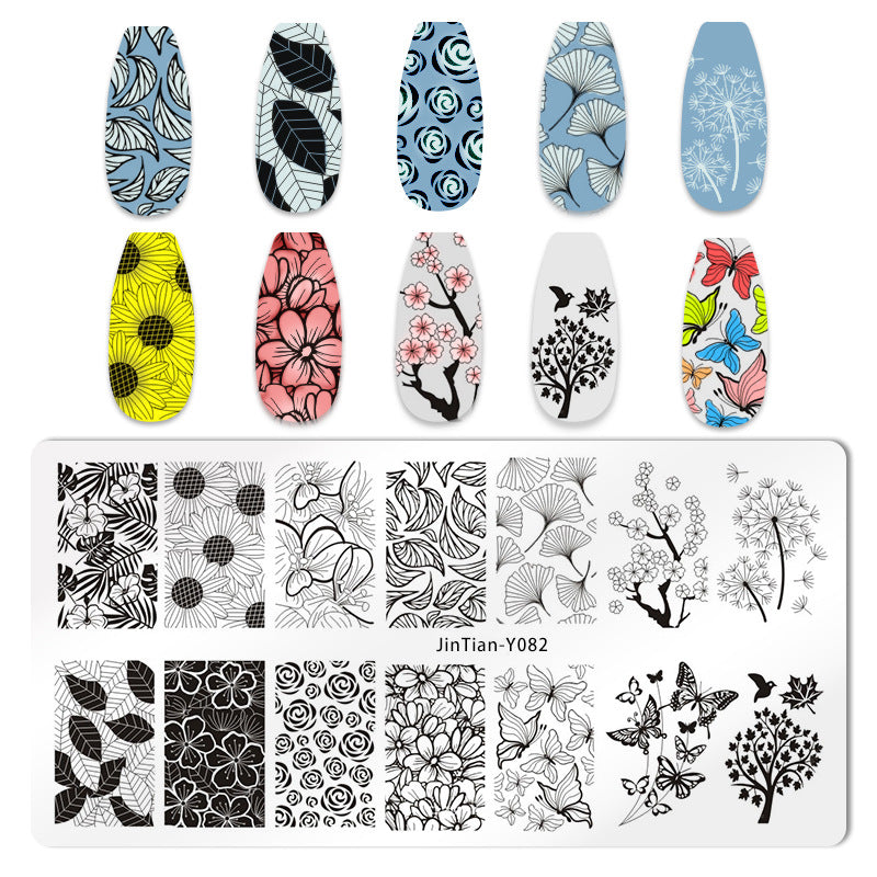 Japanese Nail Print Steel Plate