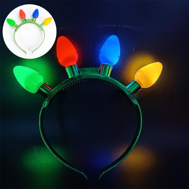 Christmas LED Bulb Headband Multifunctional