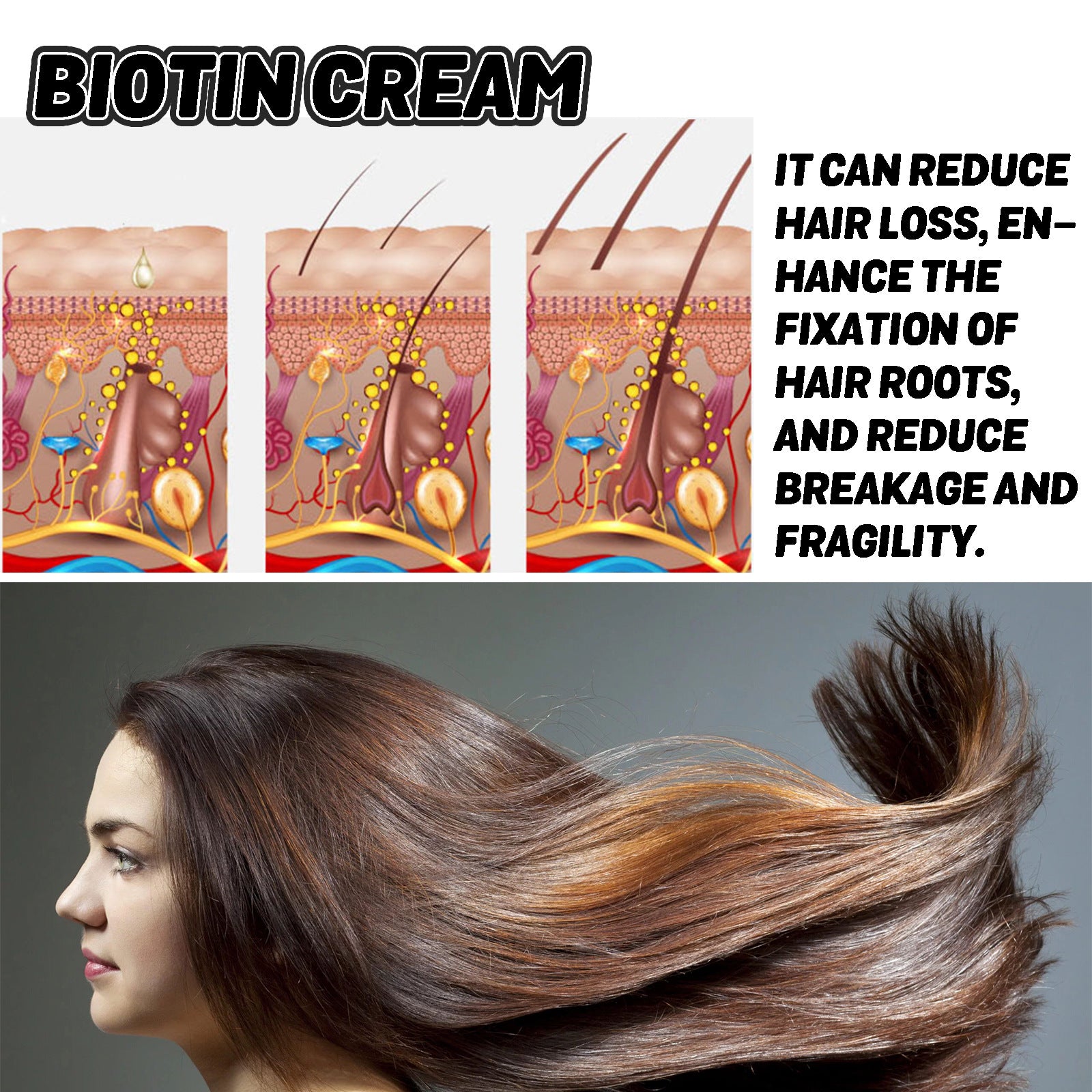 Anti-drop Tough Hair Fixing Neck Cream