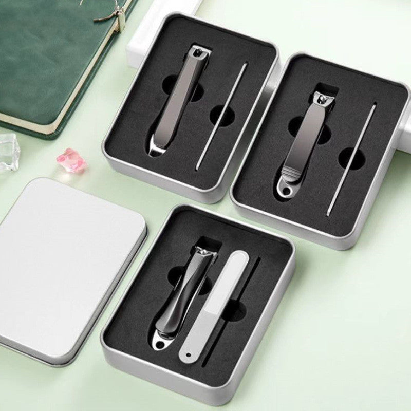 ZHLIOXIFING Nail Clipper Iron Box Rectangular Tinplate