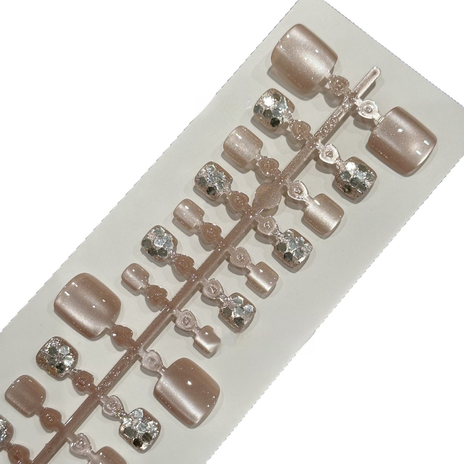 Wear Nail Size Sequins Crystal Cat Eye Rhinestone Nail Patch