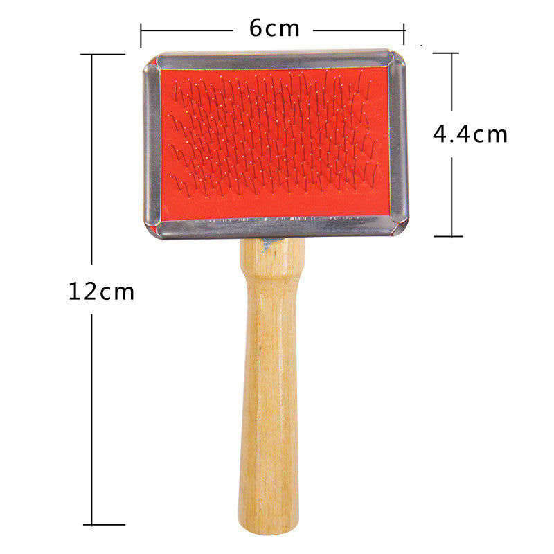 Origin Source Pet Comb Cat Dog Cardigan Comb Solid Wood Dog Beauty Comb Pet Supplies Wooden Handle Needle Comb