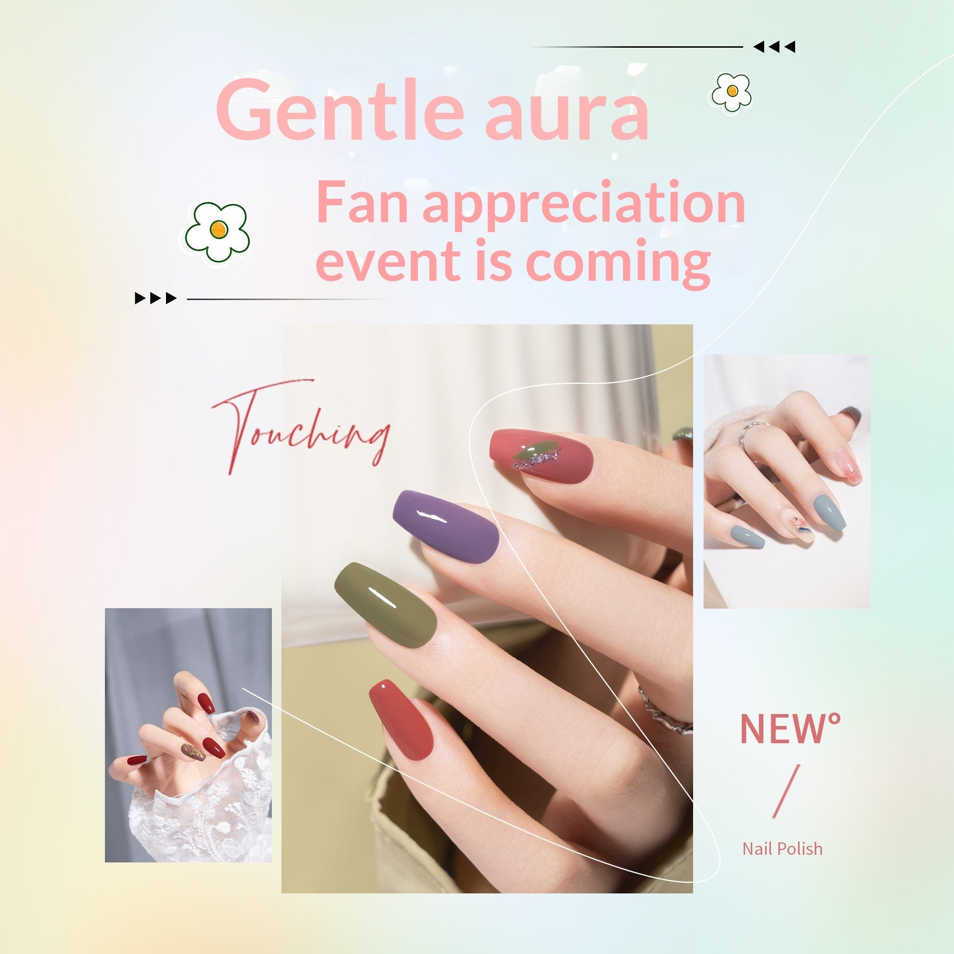 Dreamy Garden Water-Based Nail Polish SetNo Baking Required