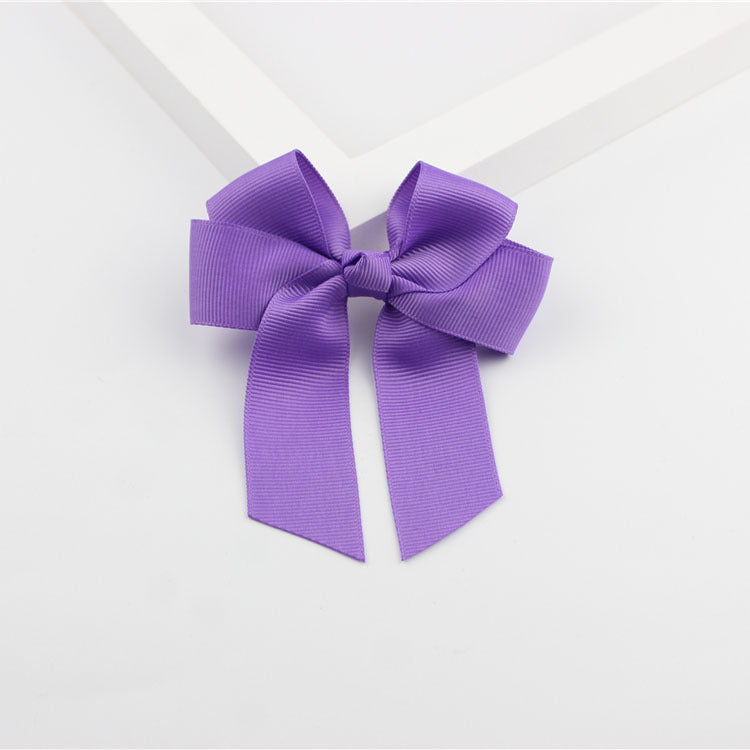 European And American Children Hairpin Ornament Four-ear Ribbon