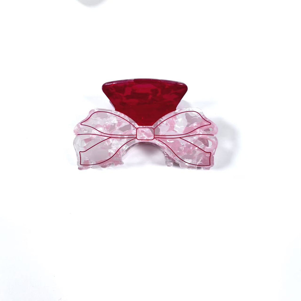 Fresh And Cute Glitter Bow Tie Grip