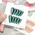 Nail Art Studio Solid Color Cat Eye 24 Blue Green Chameleon Sweet Cool Simple Wear Nail Tip