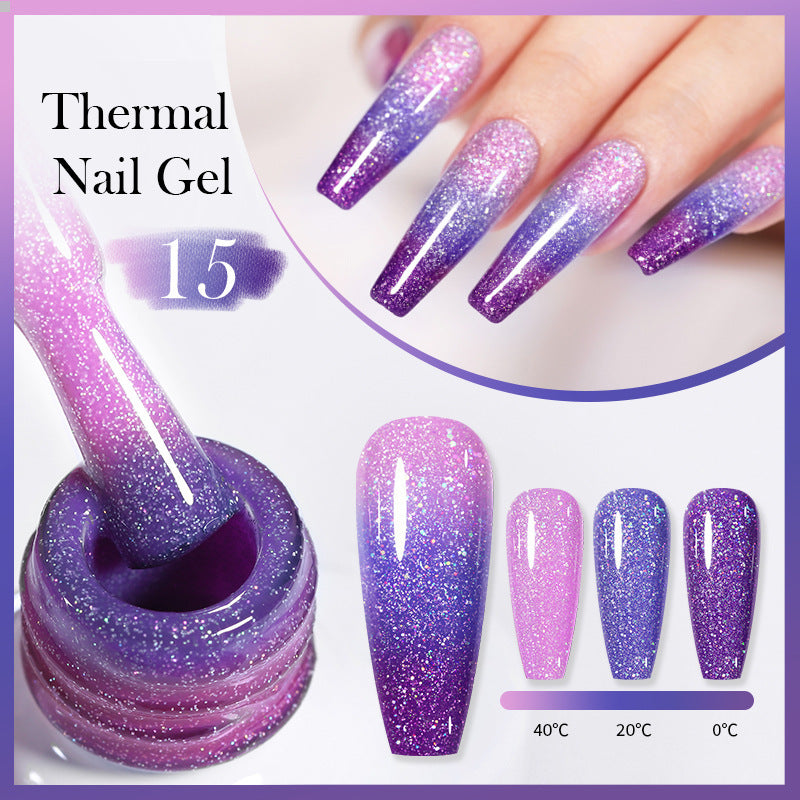 Thermal Nail Gel Simple Home Candy Gradient Color Change UV Polish