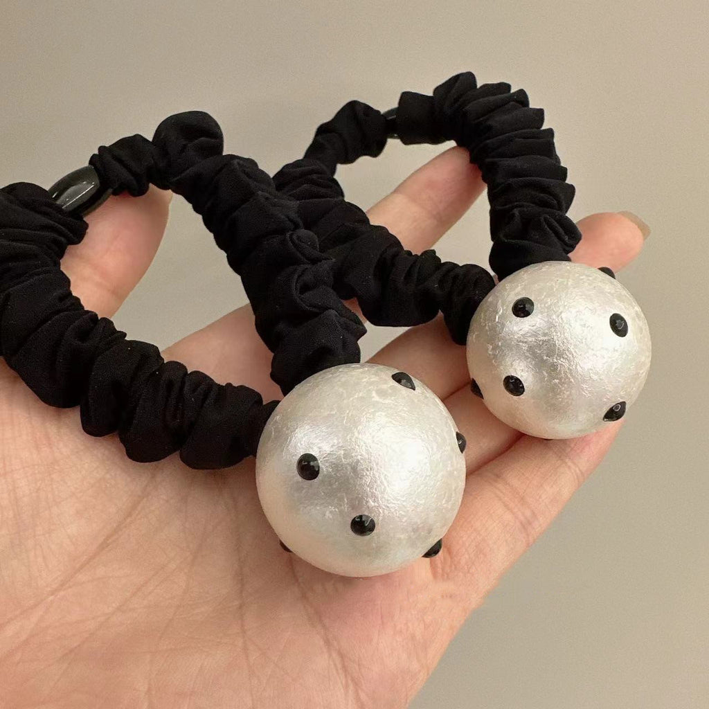 Polka Dot Big Bead Headband Retro Simple