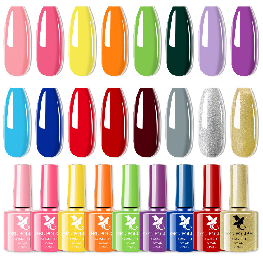 48 Color UV Phototherapy Plastic Gel Nail Polish Suit