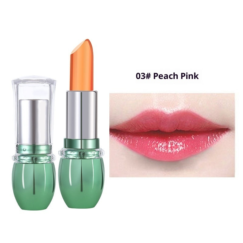 Initial Heart Lovers Cross-border Aloe Lipstick Color Changing Lip Balm Nourishing Moisturizing