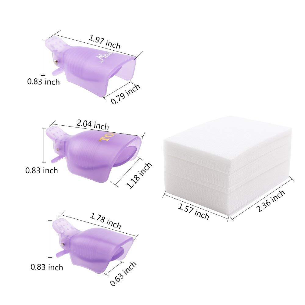 Toe Nail Tools Nail Remover Clips Nail Polish Glue Nail Remover Set