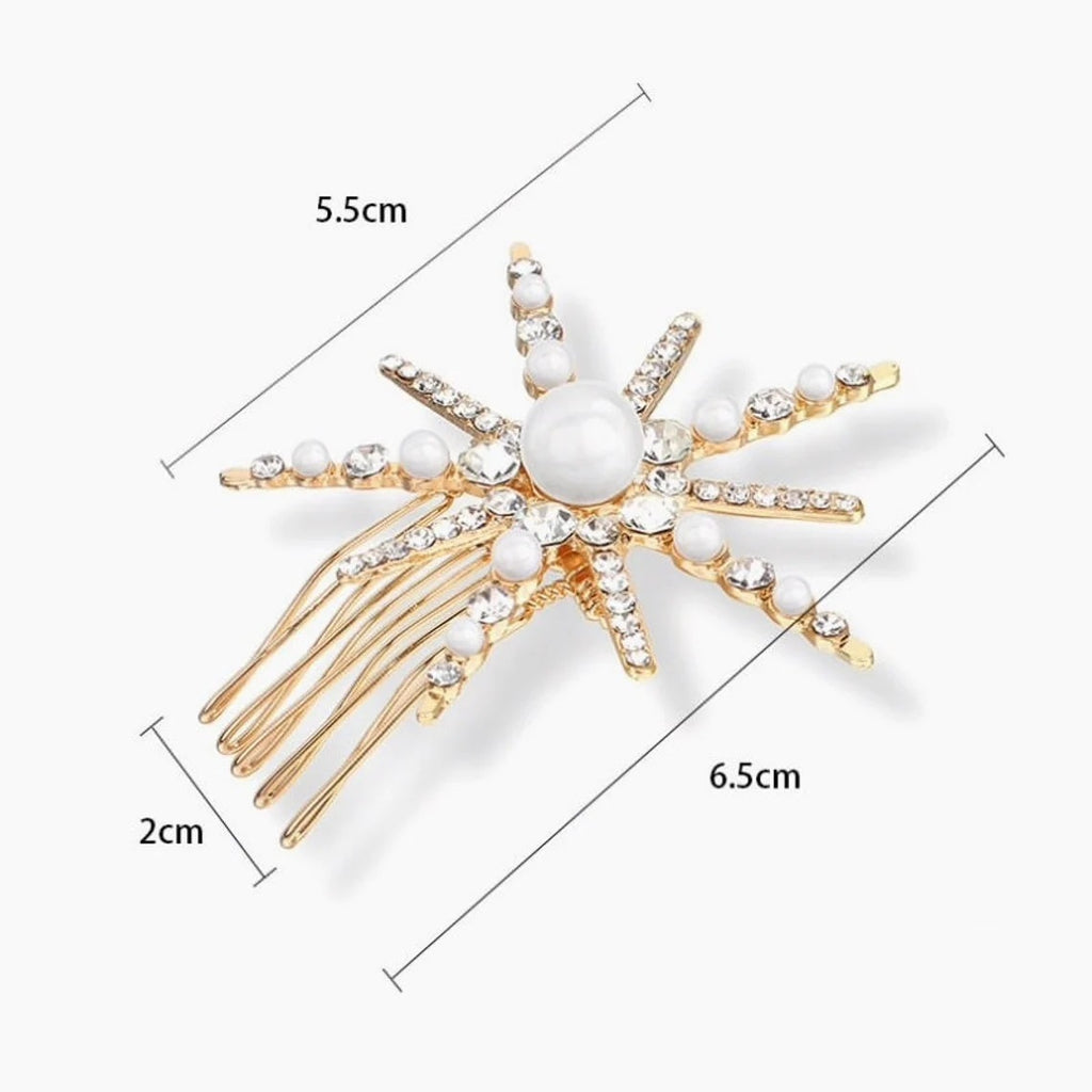 Electroplated Women's Metal Leaf Top Clip Feather Headwear