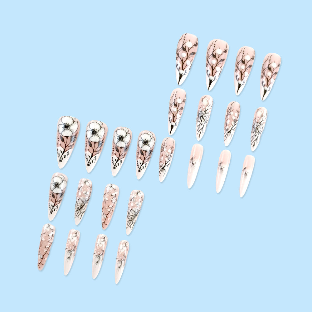 Women's Fashion Simple Long Nail Patch