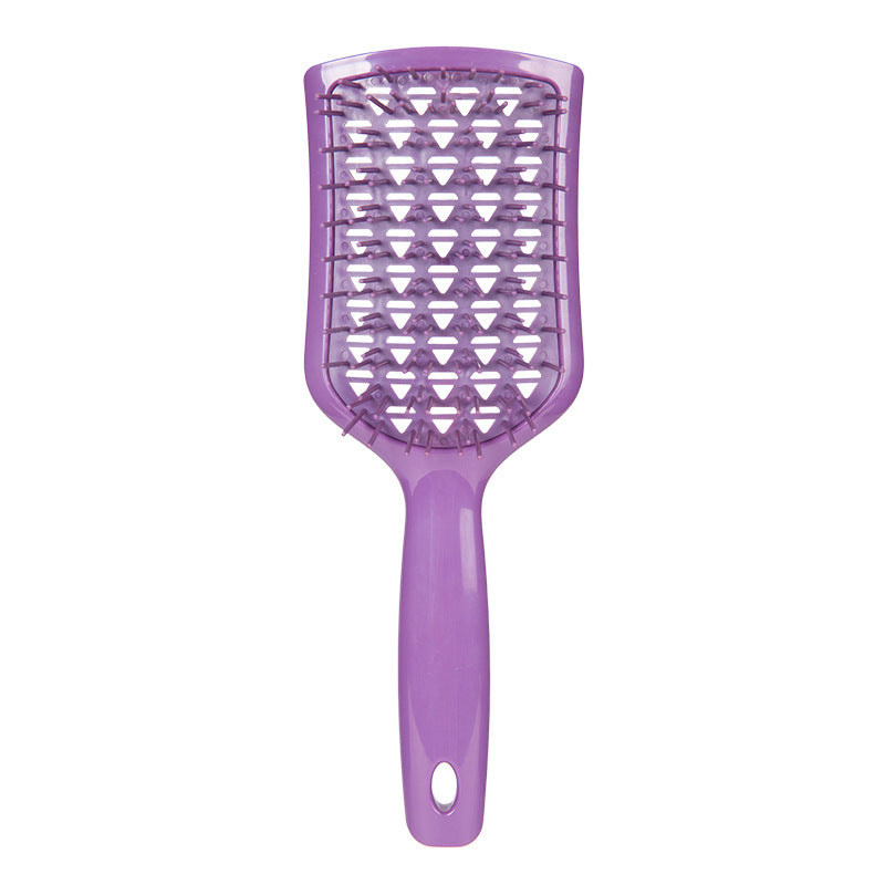 Diamond Hollow Shield Comb Hanging Hair Fluffy Comb