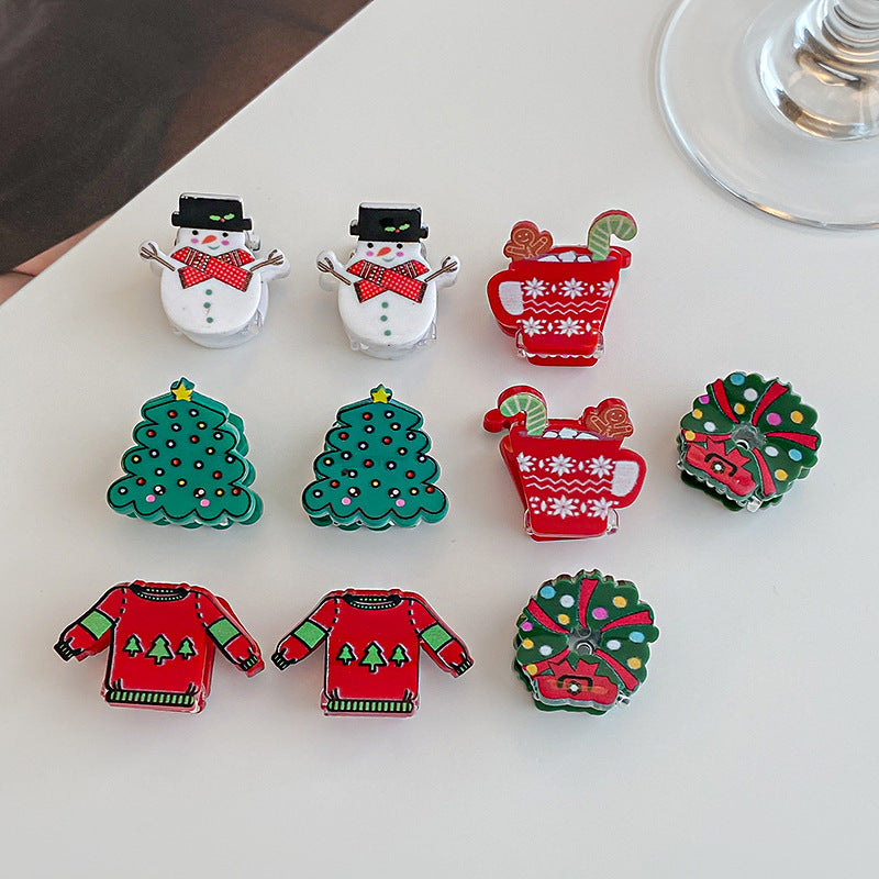 Christmas Elements Santa Claus Cartoon Hairpin