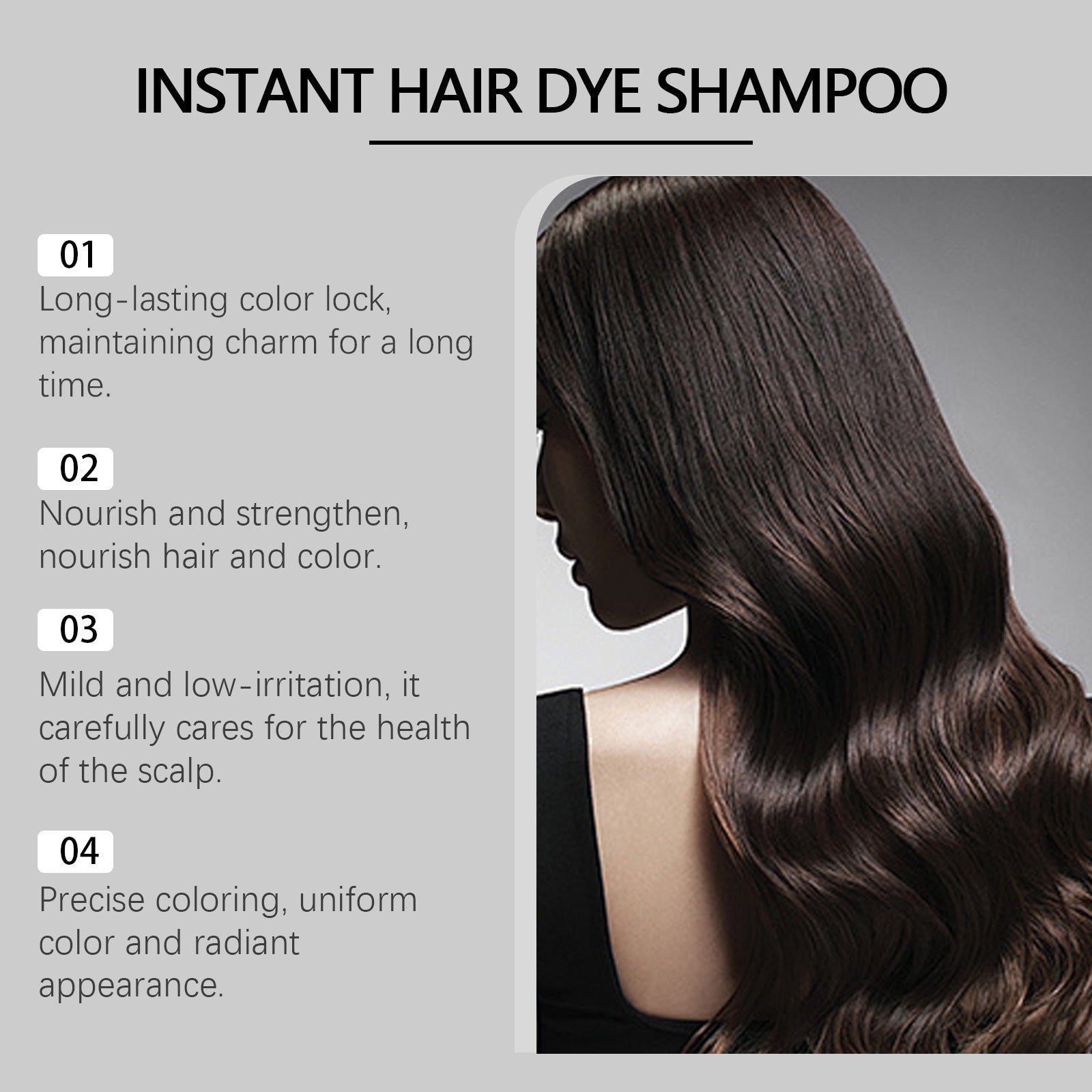 Plant Extract Maintenance DIY Long Lasting Color Rendering Trendy Soft Coloring Shampoo