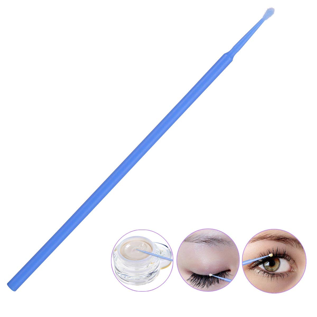 200 - 500 Pcs Disposable Micro Applicator Brushes For Eyelash Extensions, Mascara & Makeup, Compatible With Personal Care Multicolors