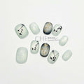 Summer Short Square Round Manicure Fake Nail Tip