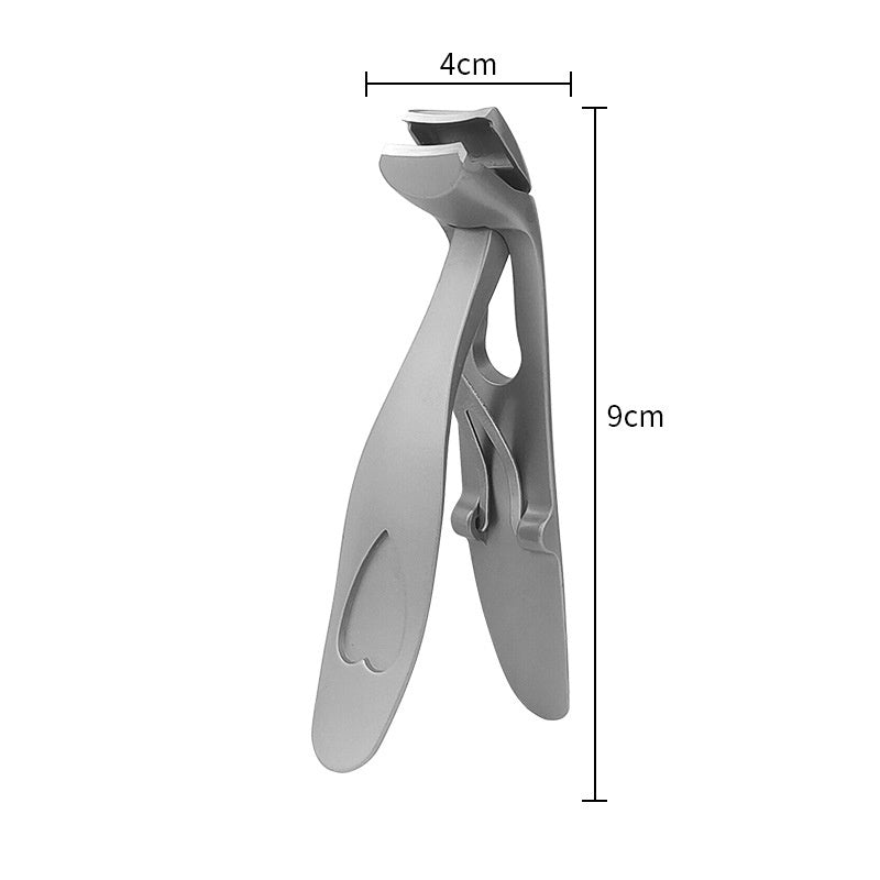 Love Elbow Stainless Steel Anti-splash Nail Clippers Powder Die Casting Single Large Opening Nail