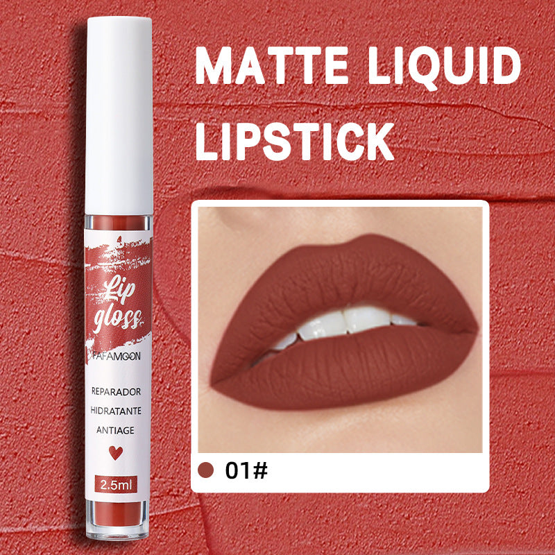 New No Stain On Cup Long-lasting Matte Non-fading Matte Velvet Lip Gloss