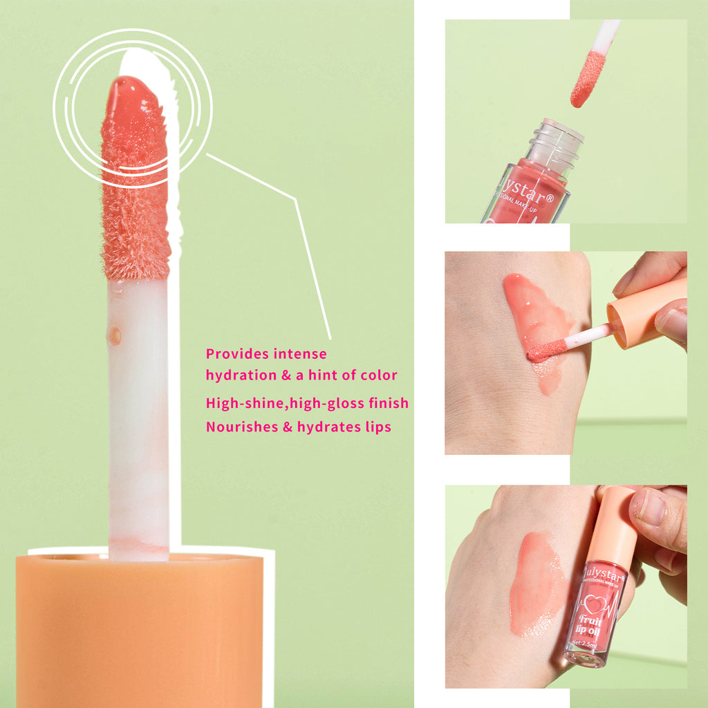 20 Colors Fruit Lip Lacquer Water Light Transparent Moisturizing