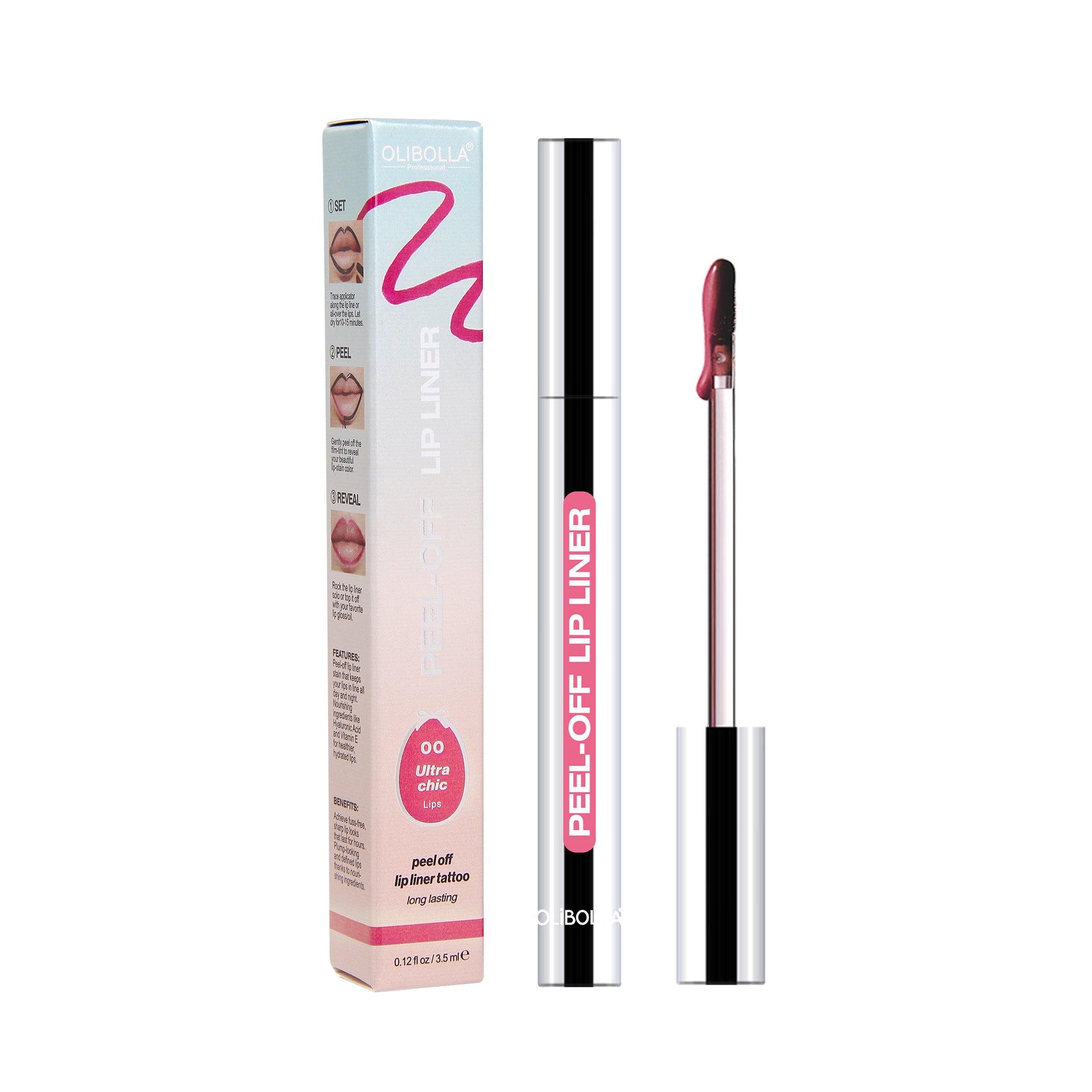 Tear-off Lip Liner Dye-and-peel Formula That Stays Put Without Fading Or Smudginglip Pencil Lipstick