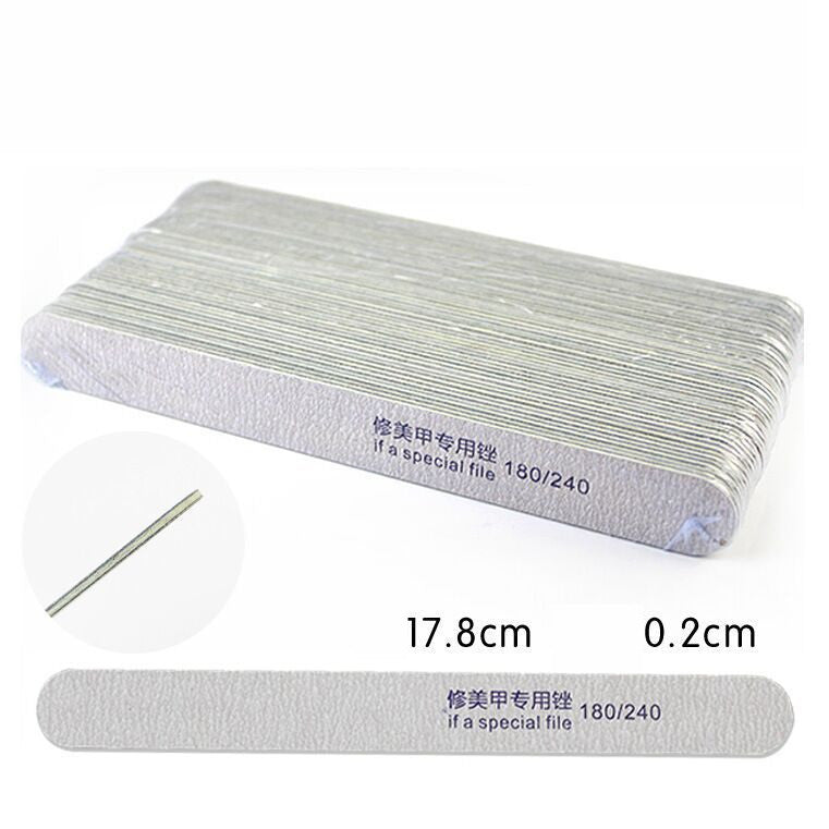Oblong Polished Manicure Nail Strips