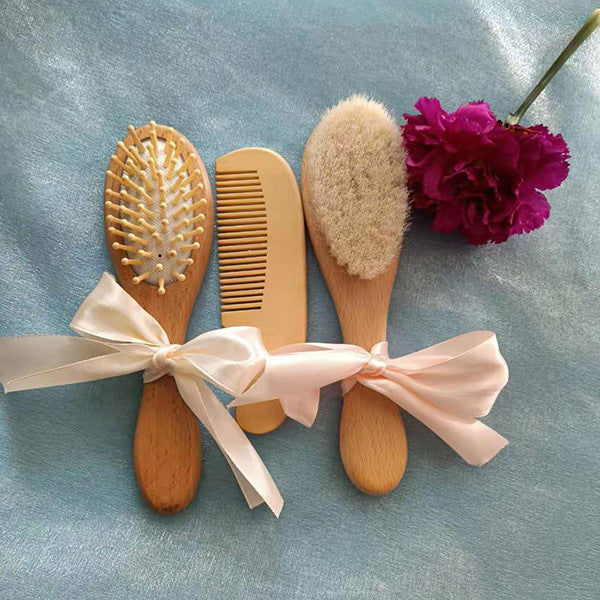 Laser Engraved  Wool Wood Comb