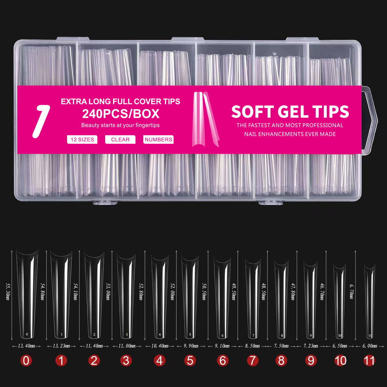 Xl Nail Tips Full Cover