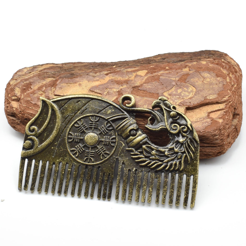 Stainless Steel Scandinavian Viking Bronze Titanium Steel Comb