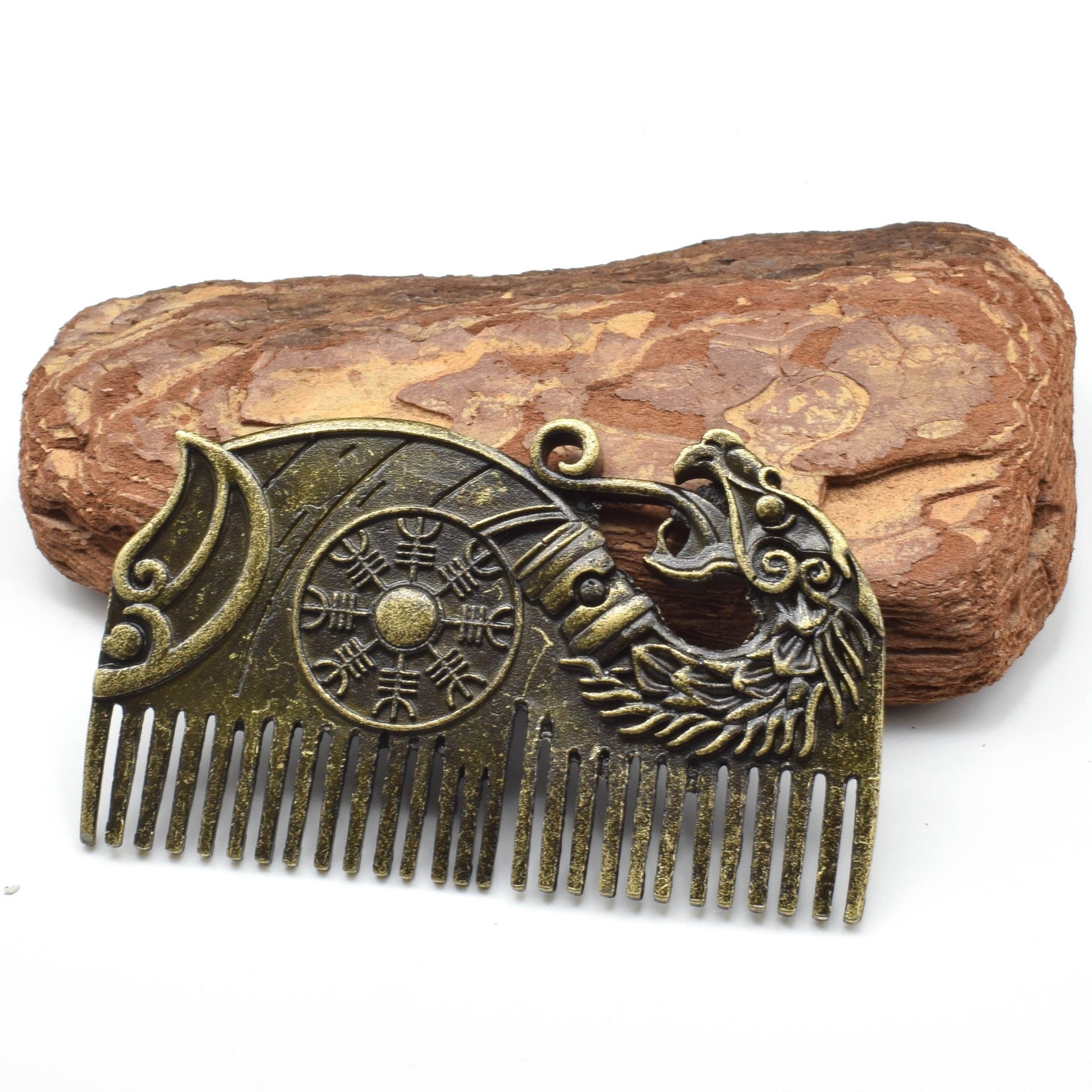 Stainless Steel Scandinavian Viking Bronze Titanium Steel Comb