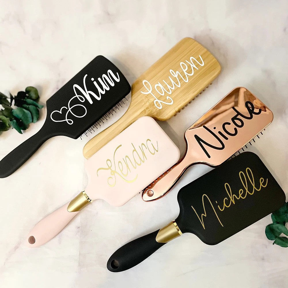 Personalized Sticker Cushion Comb For Volumizing