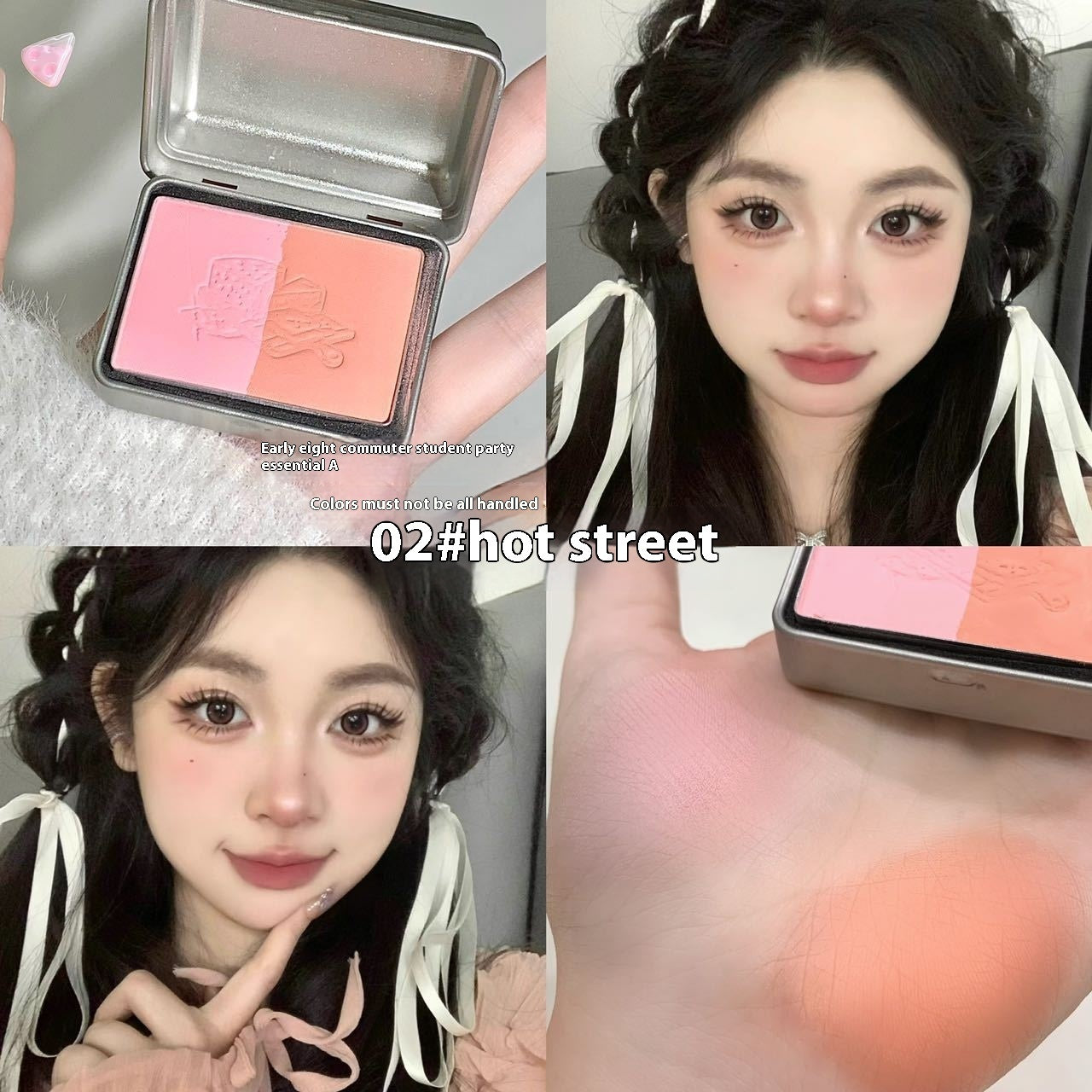 Keke Mood Peninsula Iron Box Monochrome Gradient Blush Matting Agent White Makeup