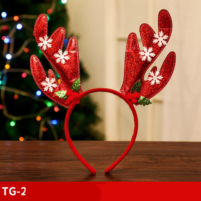 Adult Children Non-woven Fabric Small Antler Bell Headband