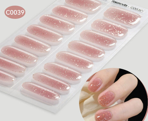 Harunouta Nail Stickers UV Gel Nail Sticker Semi-curing