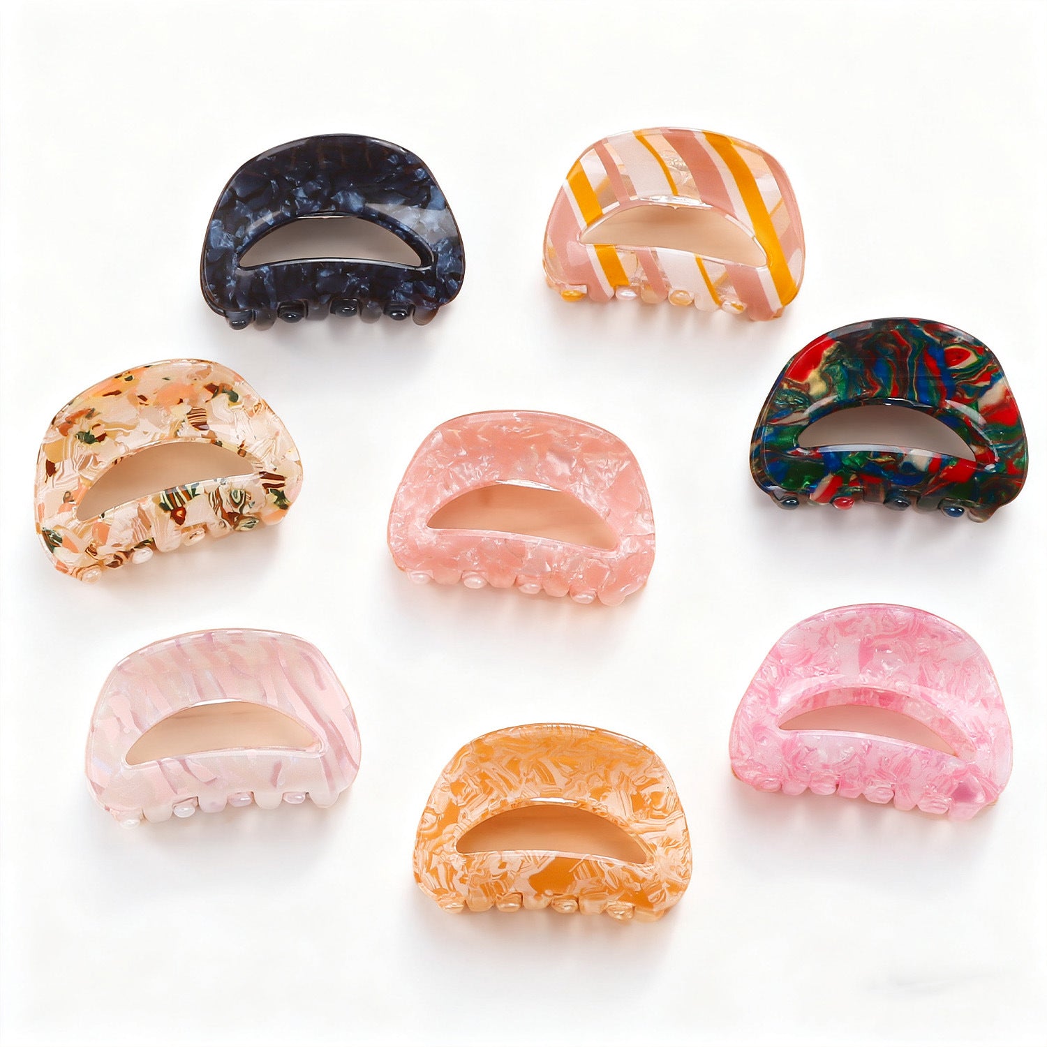 Retro Gradient Simple Hair Clip Shark Clip