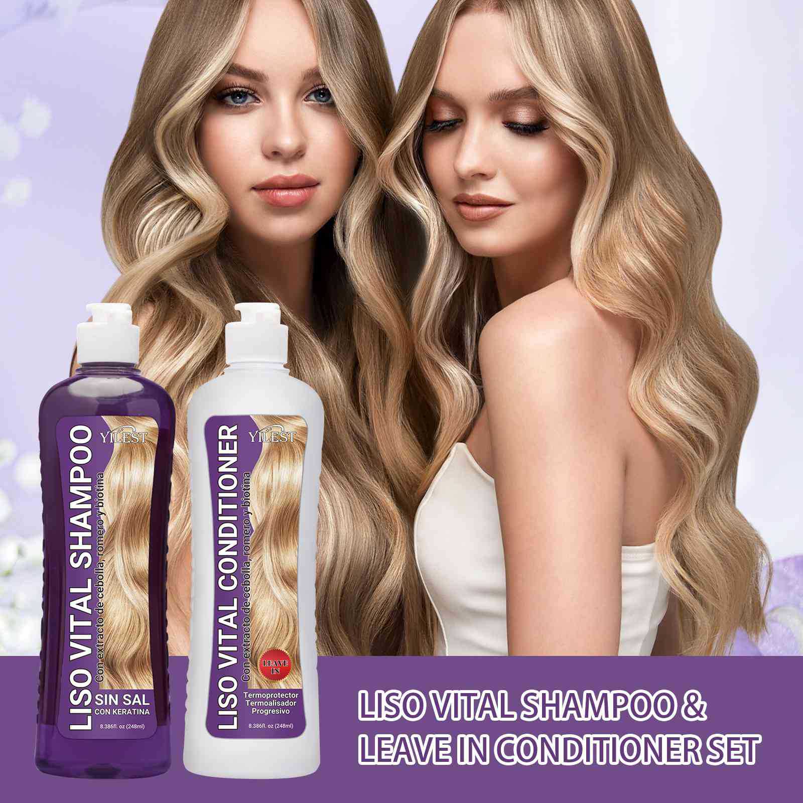 YILEST Purple Onion Smoothing Vitality Shampoo Suit