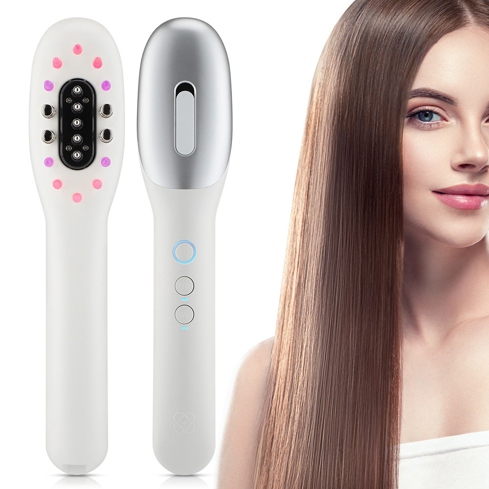 Electric Massage Comb Micro Current Red Blue Light Scalp Import Massage Instrument
