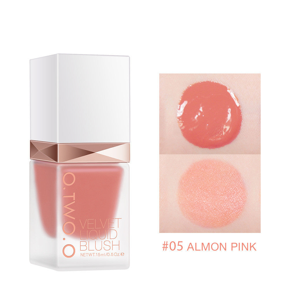 O. Two. O Natural Dazzling Liquid Blush Lasting Matte Silky And Delicate
